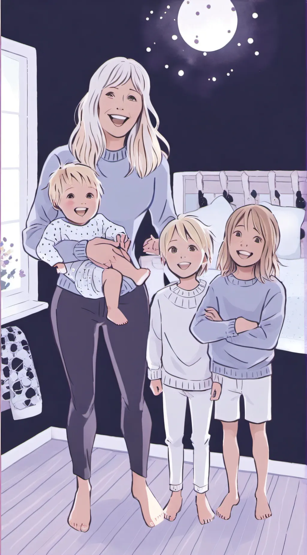 ai character: Your children🌴 background