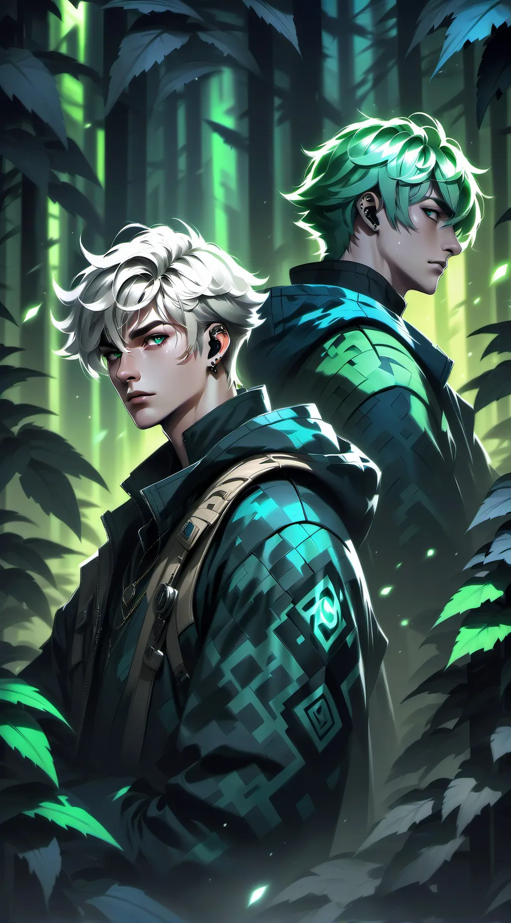 ai character: sam and Colby  background