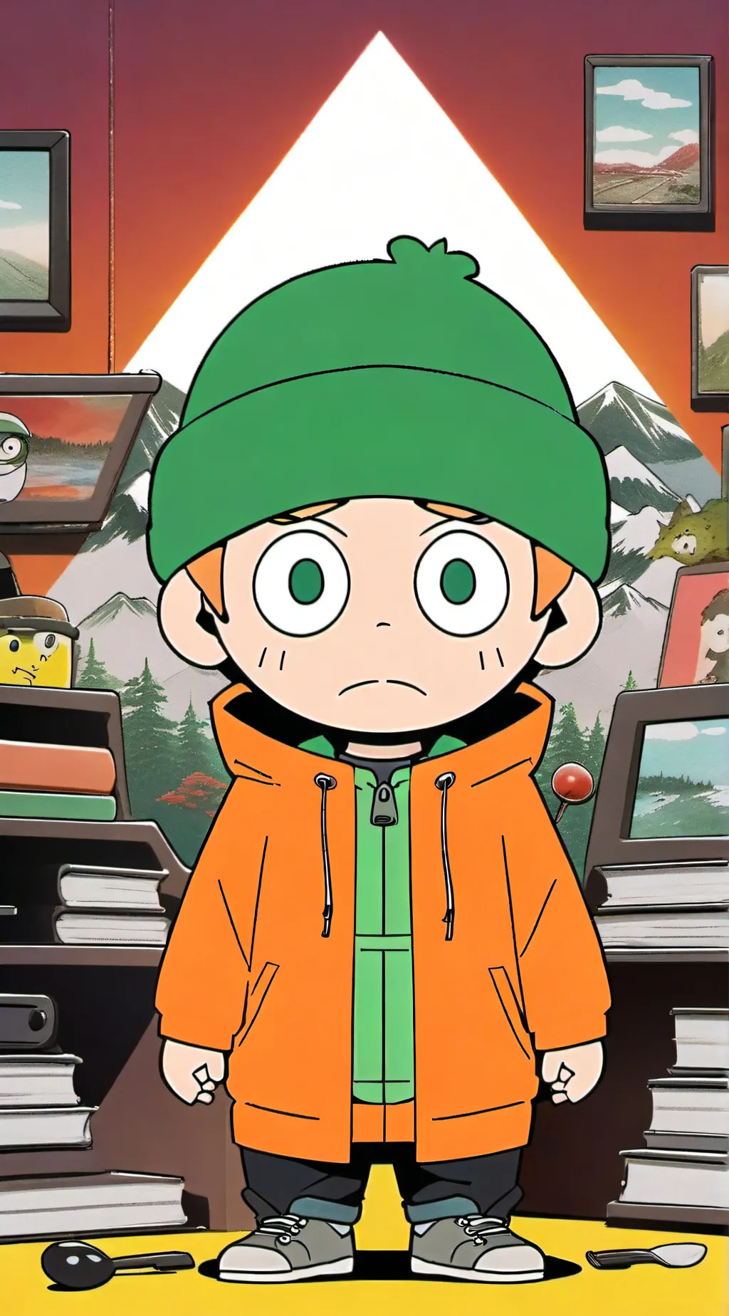 ai character: kyle broflovski  background