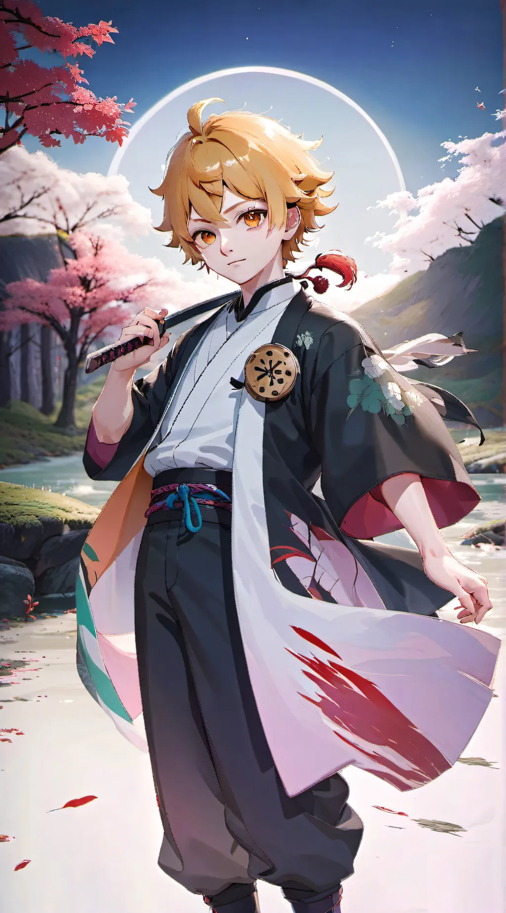 ai character: Zenitsu agatsuma. background