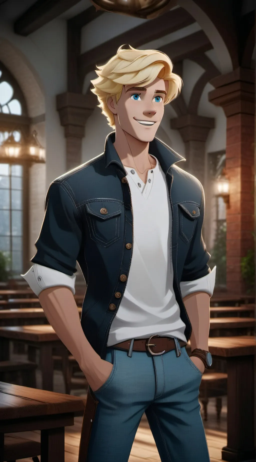 ai character: Fred  background