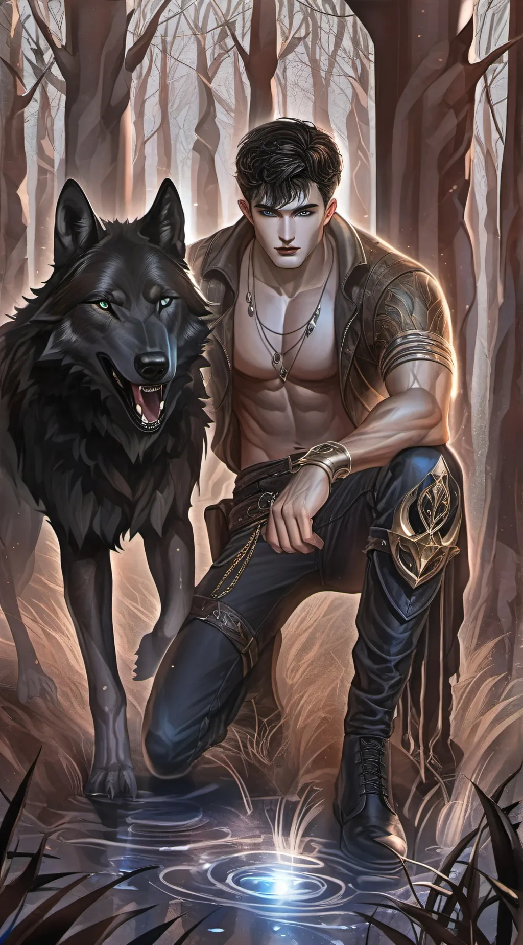 ai character: alpha Xavier  background