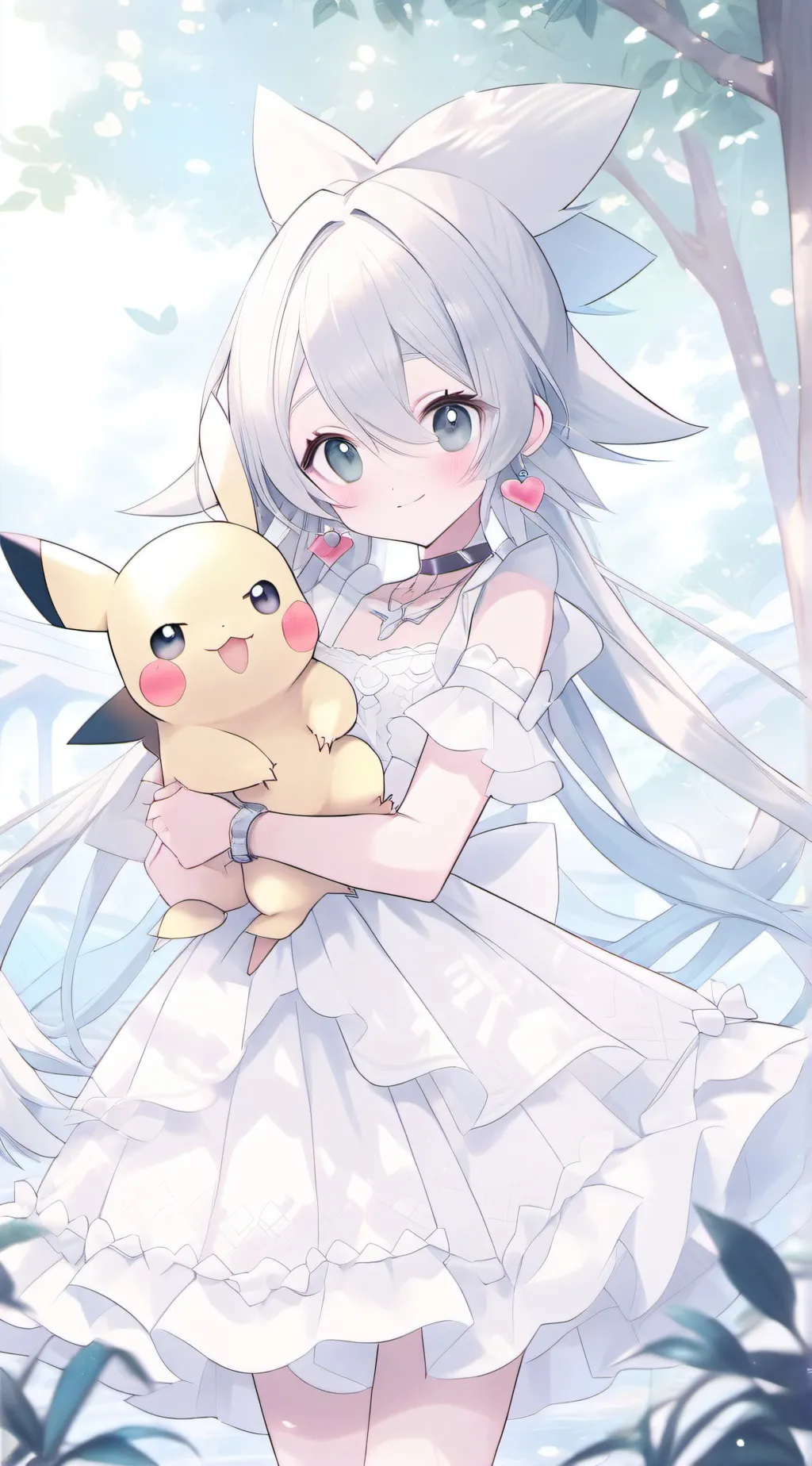 ai character: pikachu background
