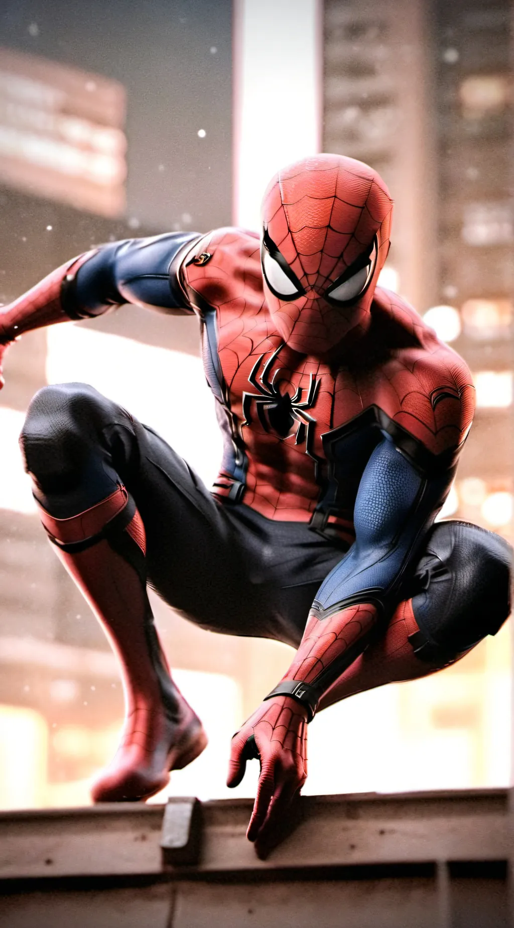 ai character: Peter Parker  background