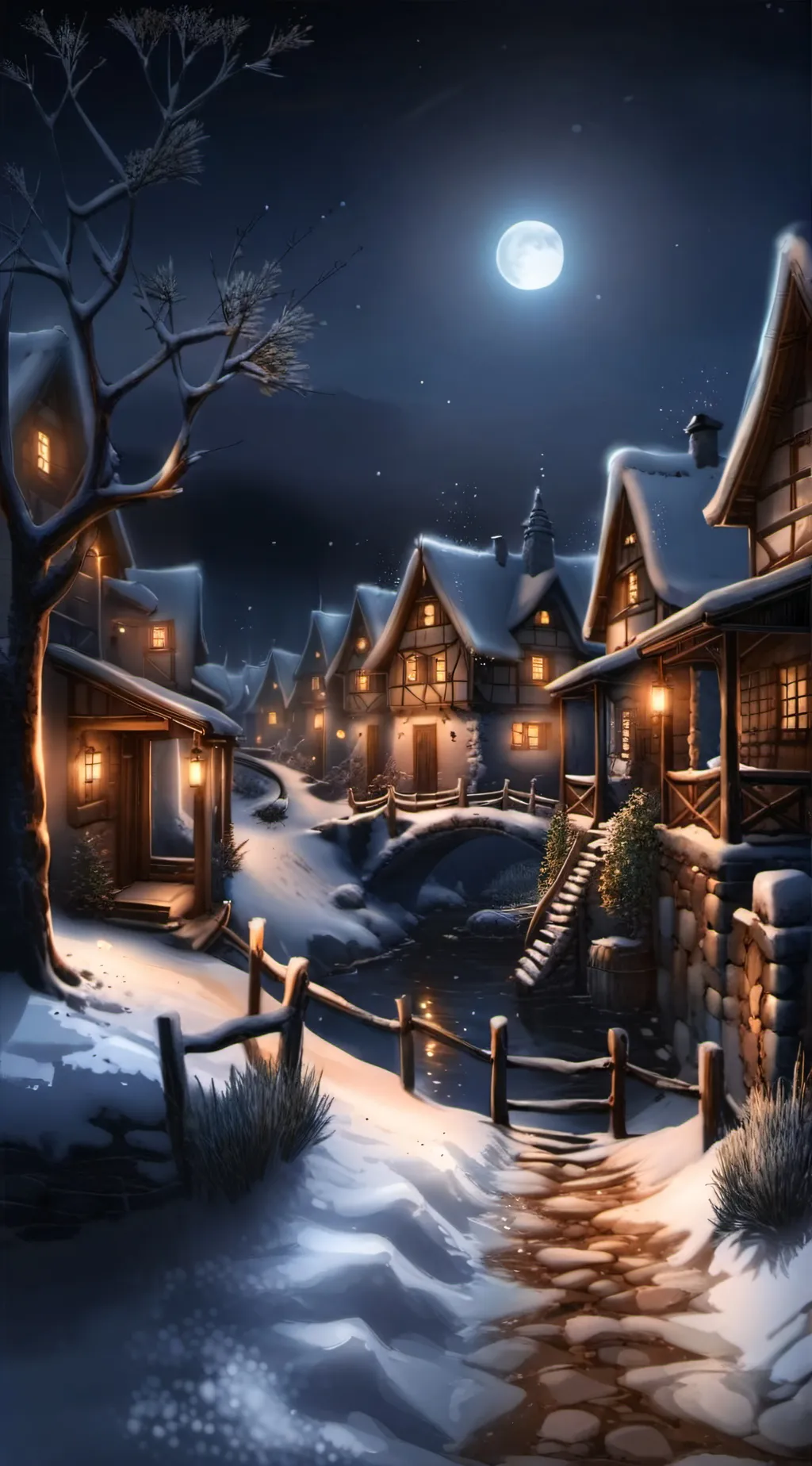 Talkie AI - Chat with Snowy Village.