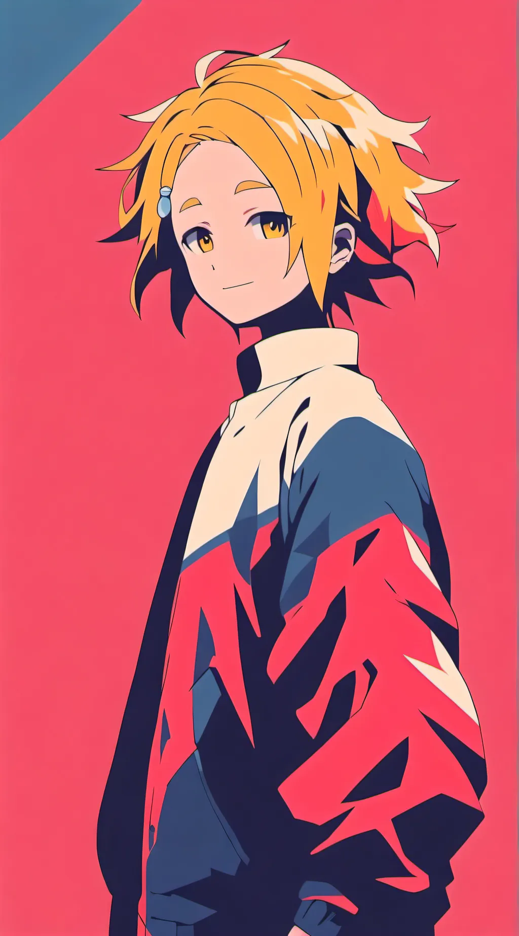 ai character: Denki Kaminari  background