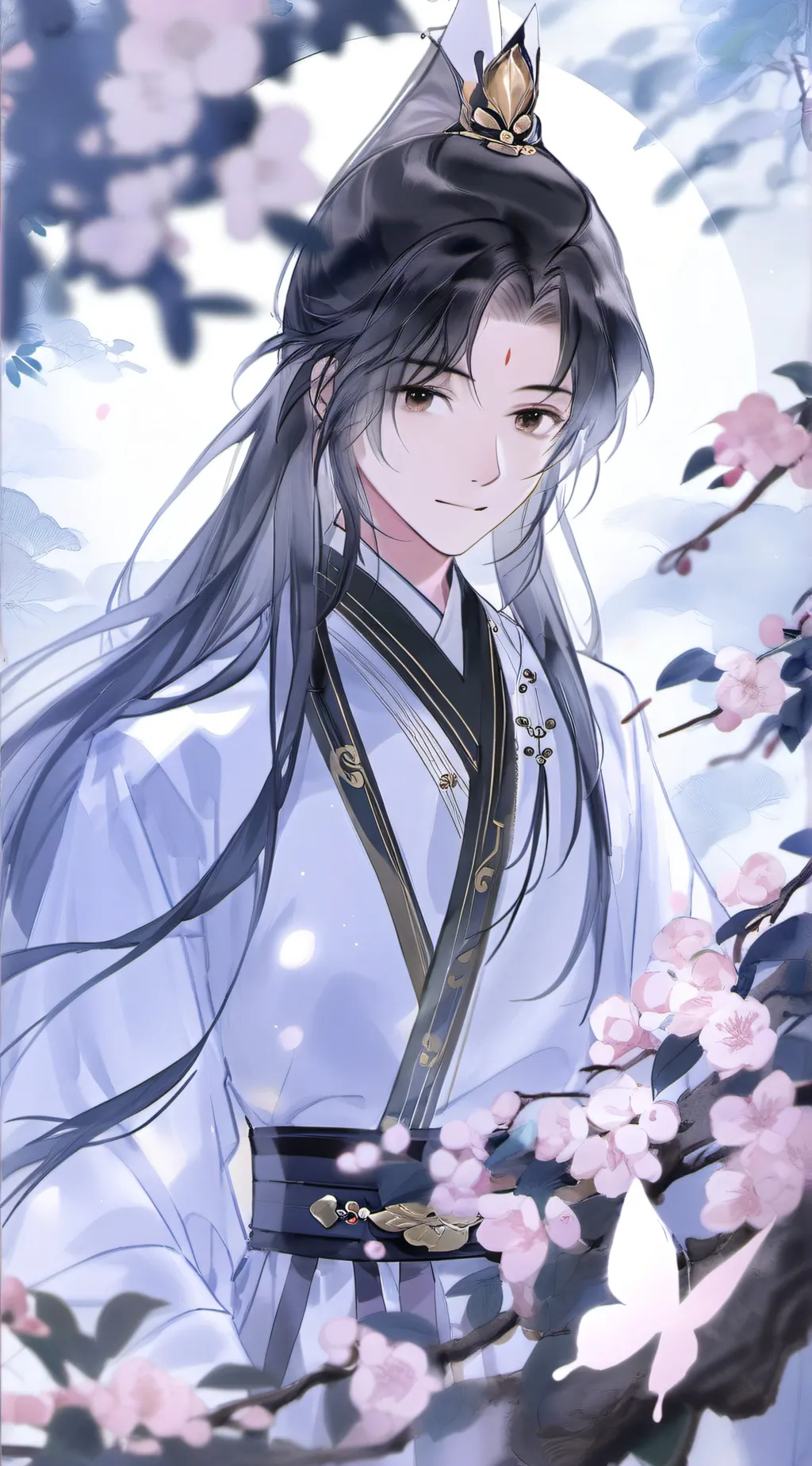 ai character: 晴雨 background