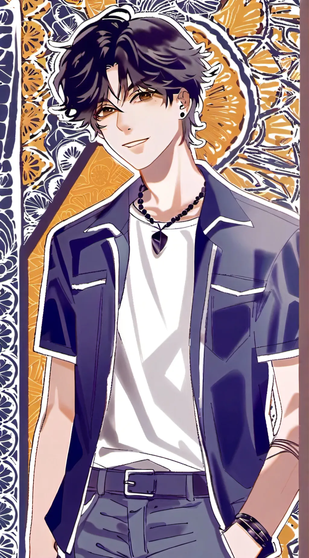 ai character: •Luis• background
