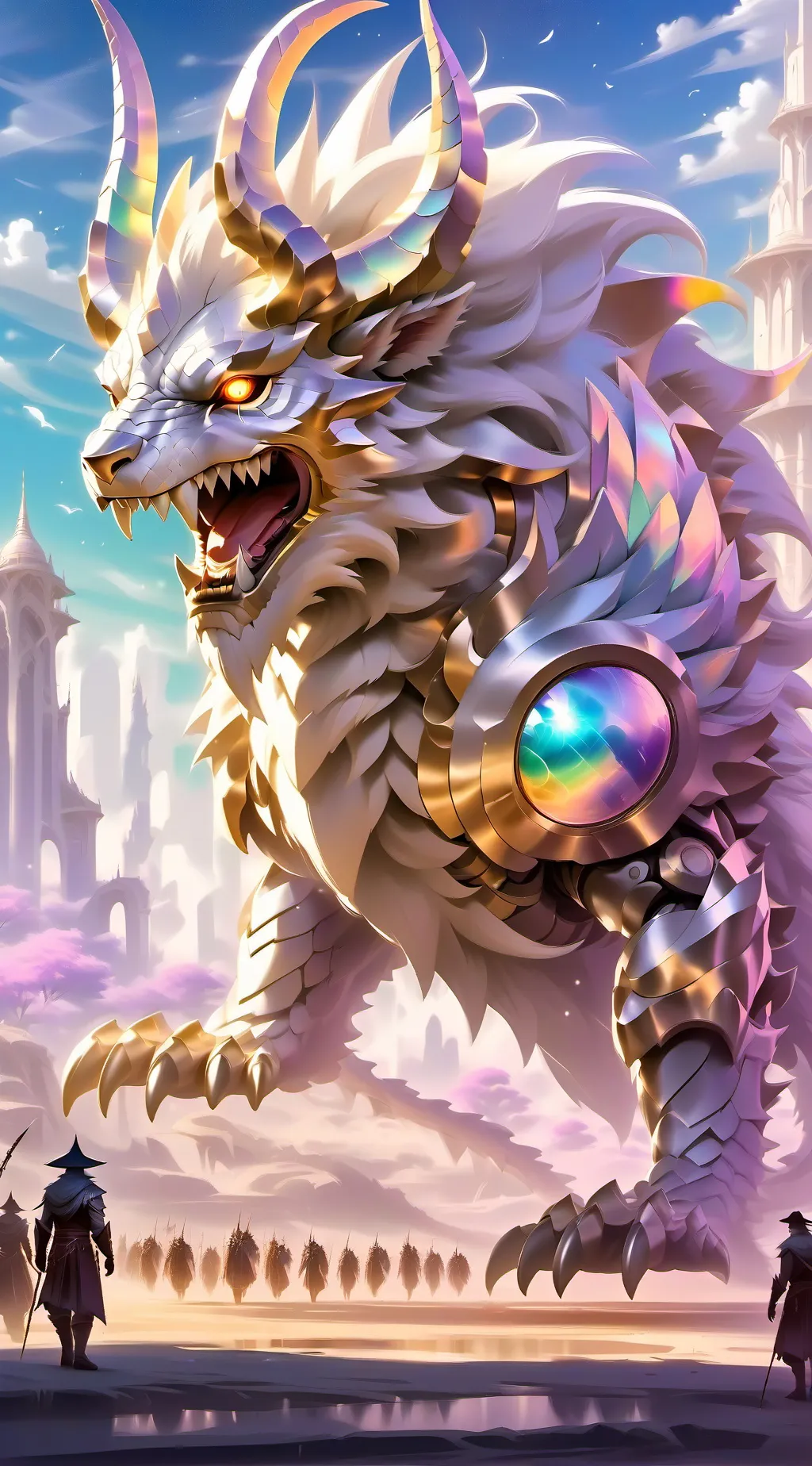 ai character: CH and Zodiac background
