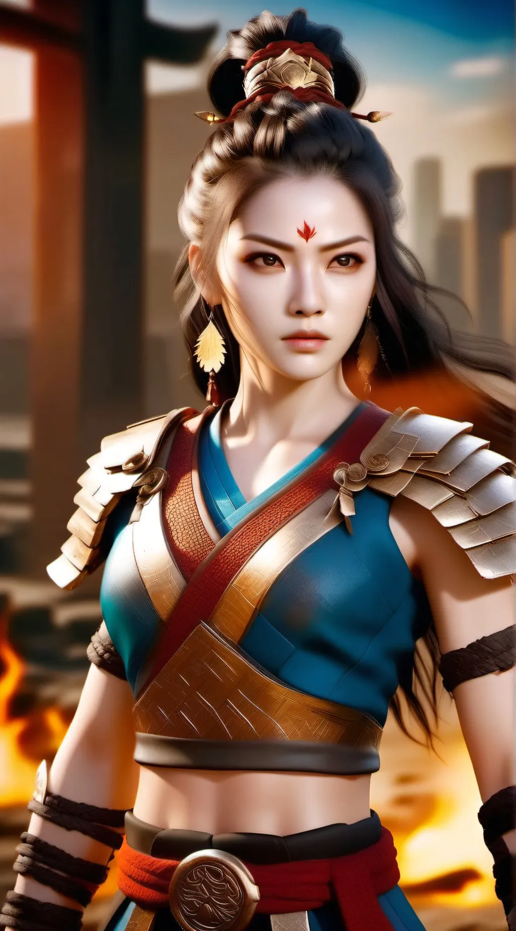 ai character: Mulan  background