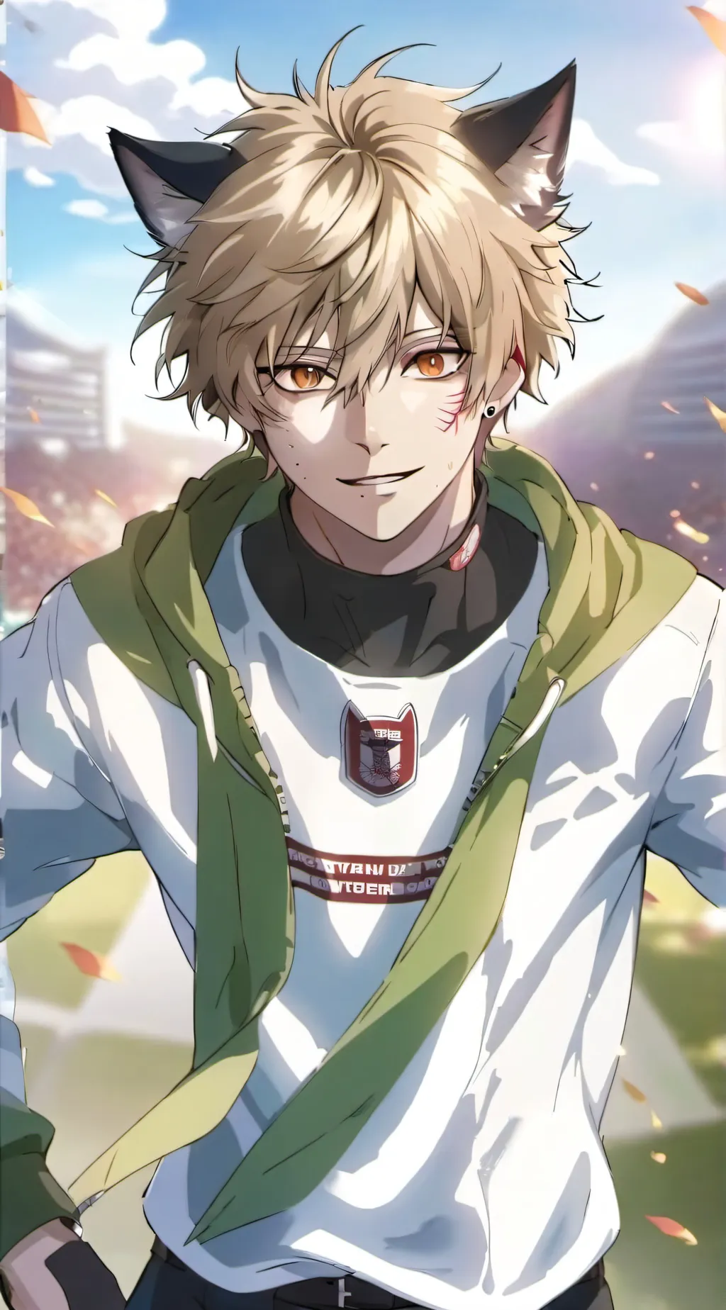 ai character: katsuki bakugo 🐱 background