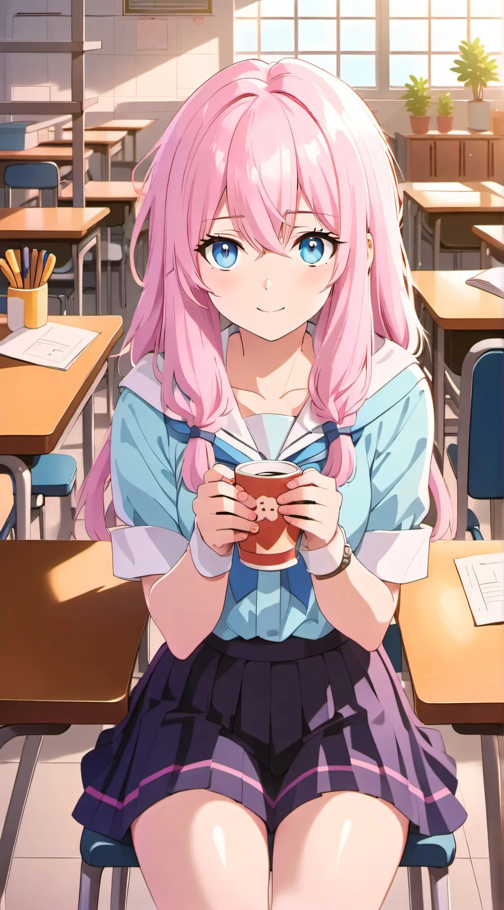 ai character: Chinami background