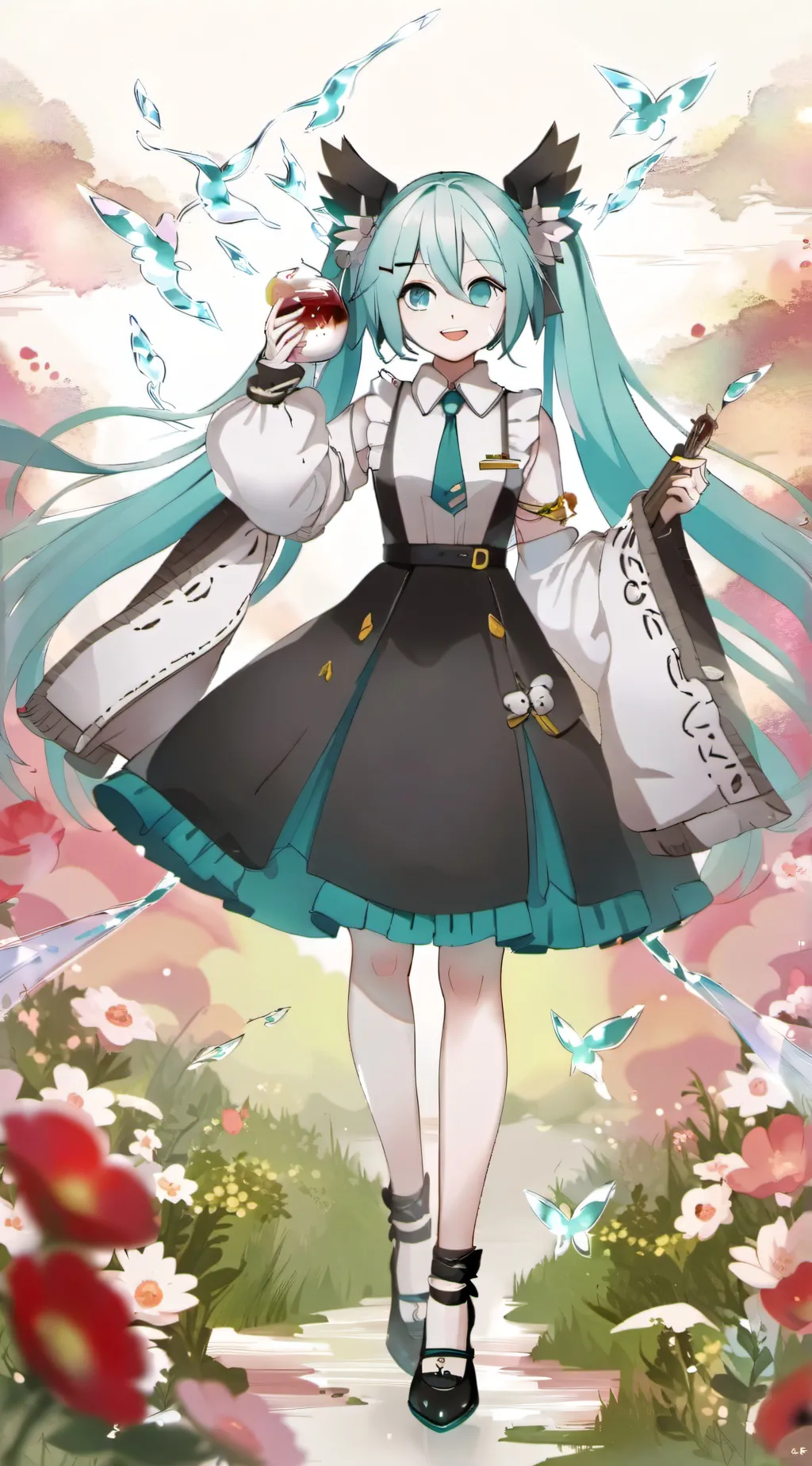 ai character: miku background