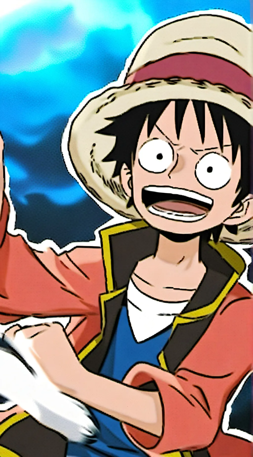 ai character: luffy funkuero background