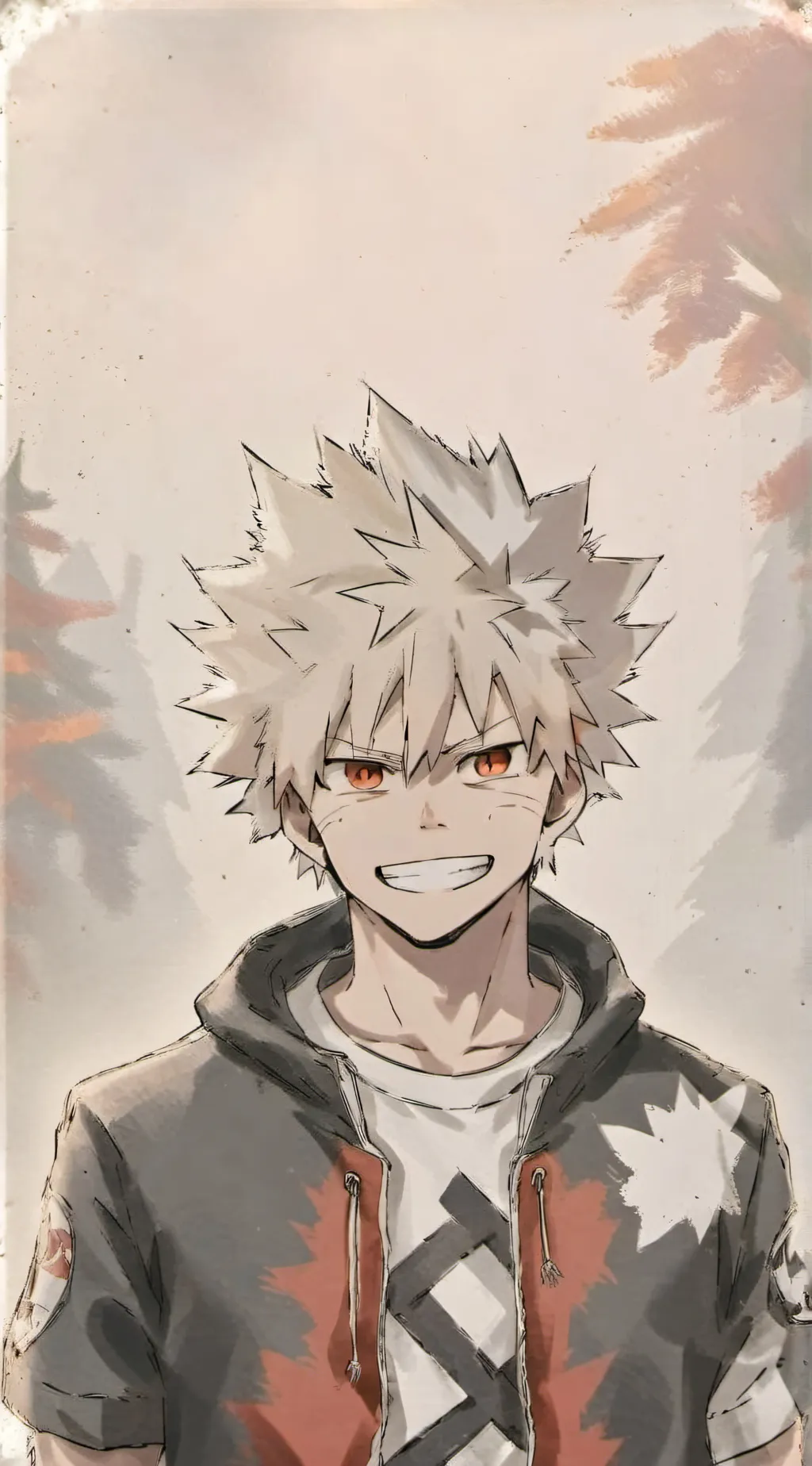 ai character: Katsuki Bakugo background