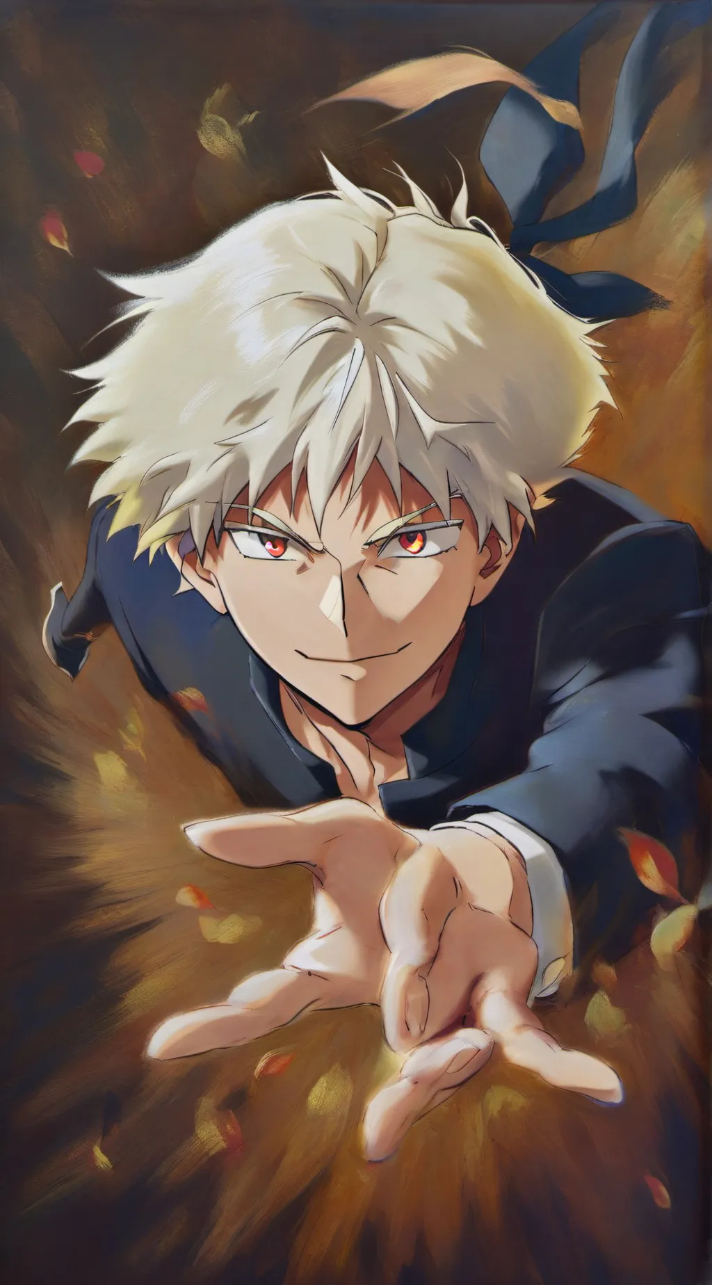 ai character: katsuki Bakugo  background