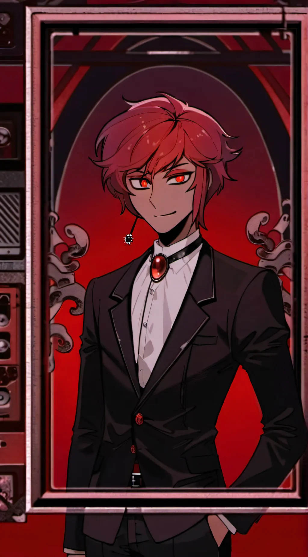 ai character: Alastor doll background