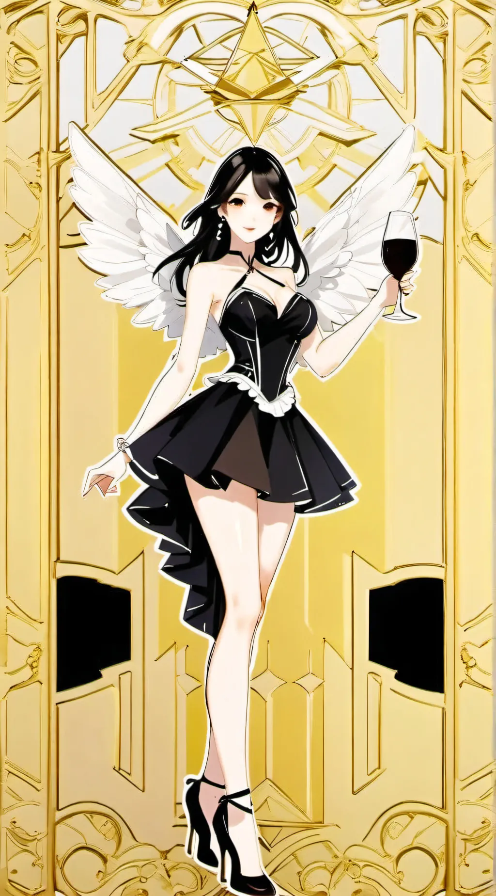 ai character: Angle school background