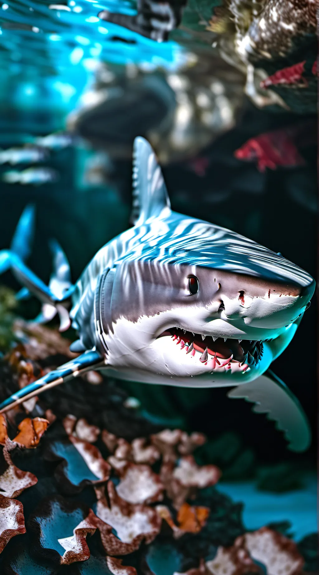ai character: shark bait 🩷 background