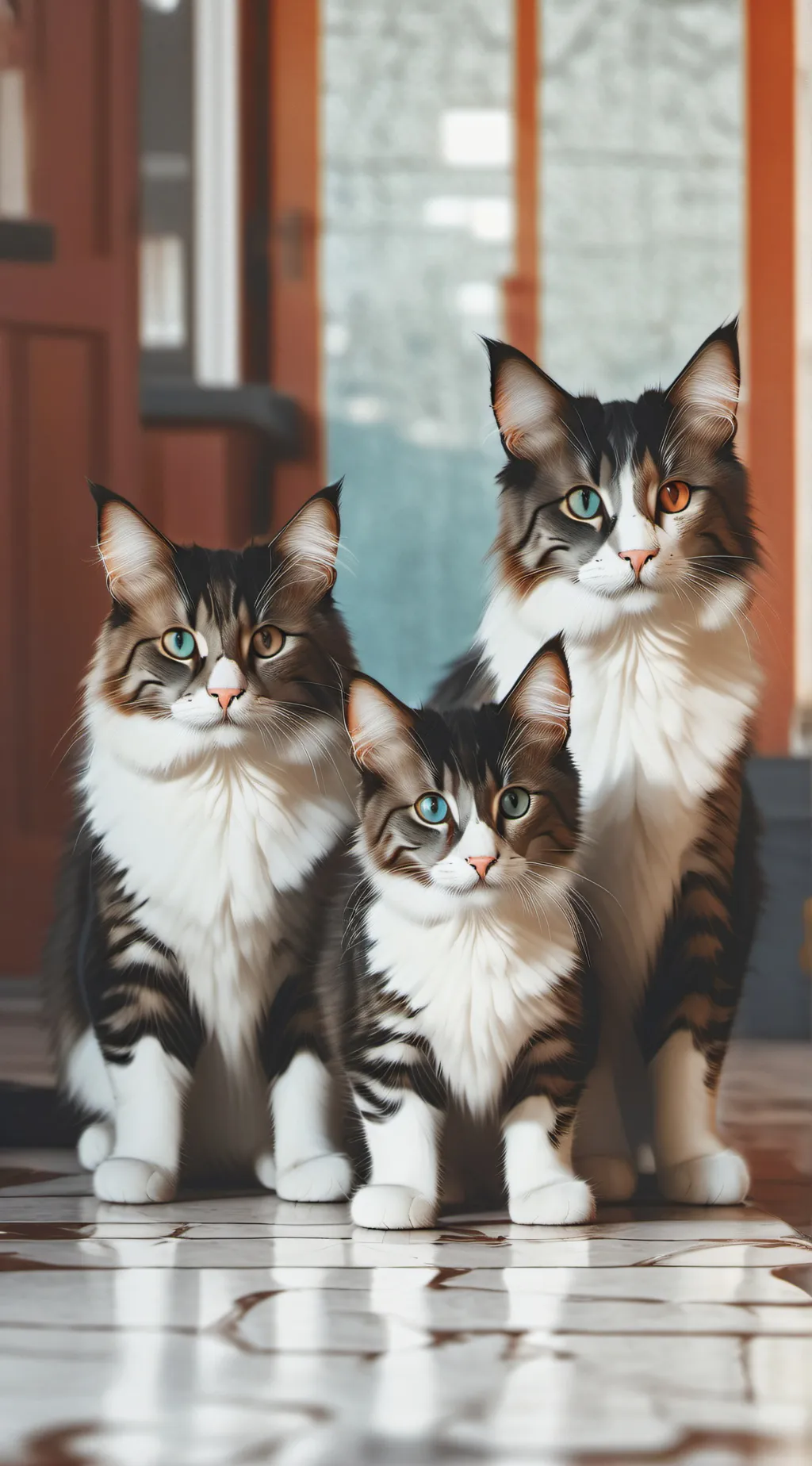 ai character: family cats background