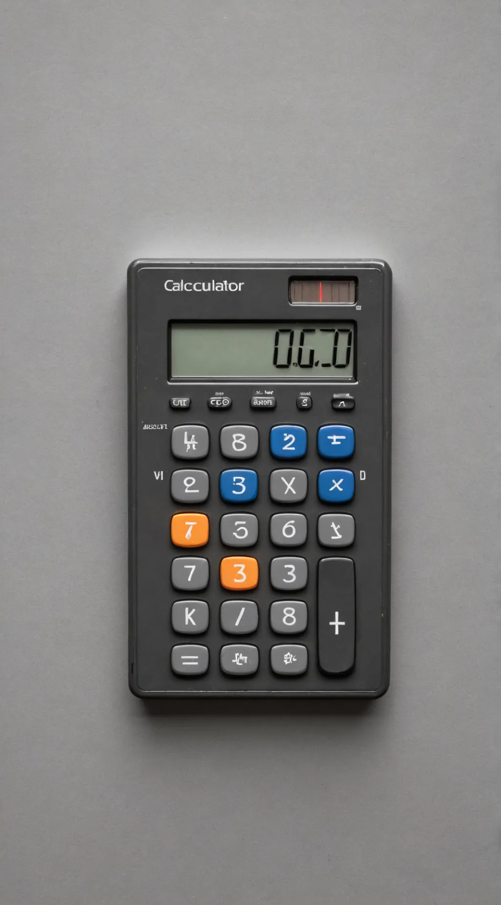 ai character: calculator background