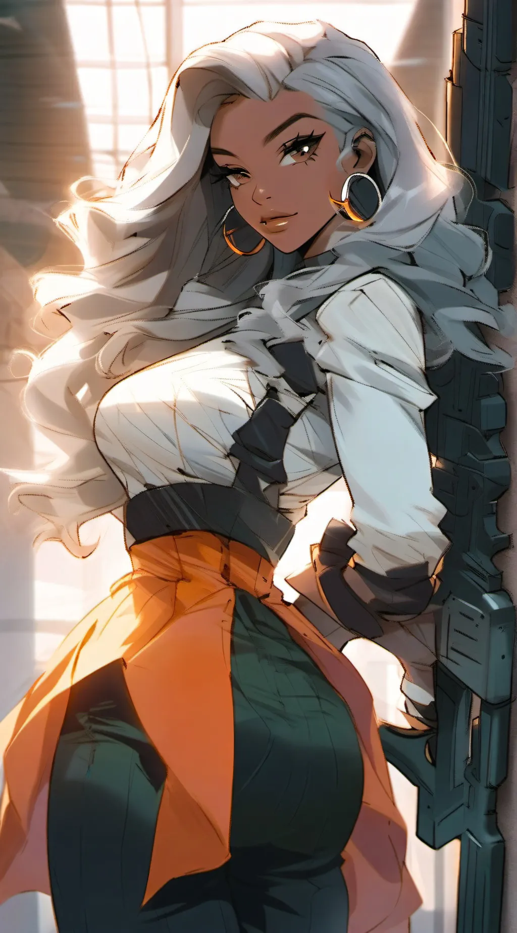 ai character: Selena Moon  background
