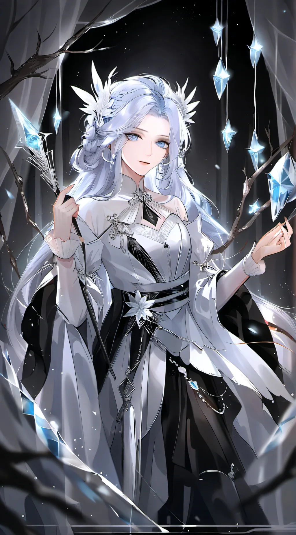 ai character: crystal  background