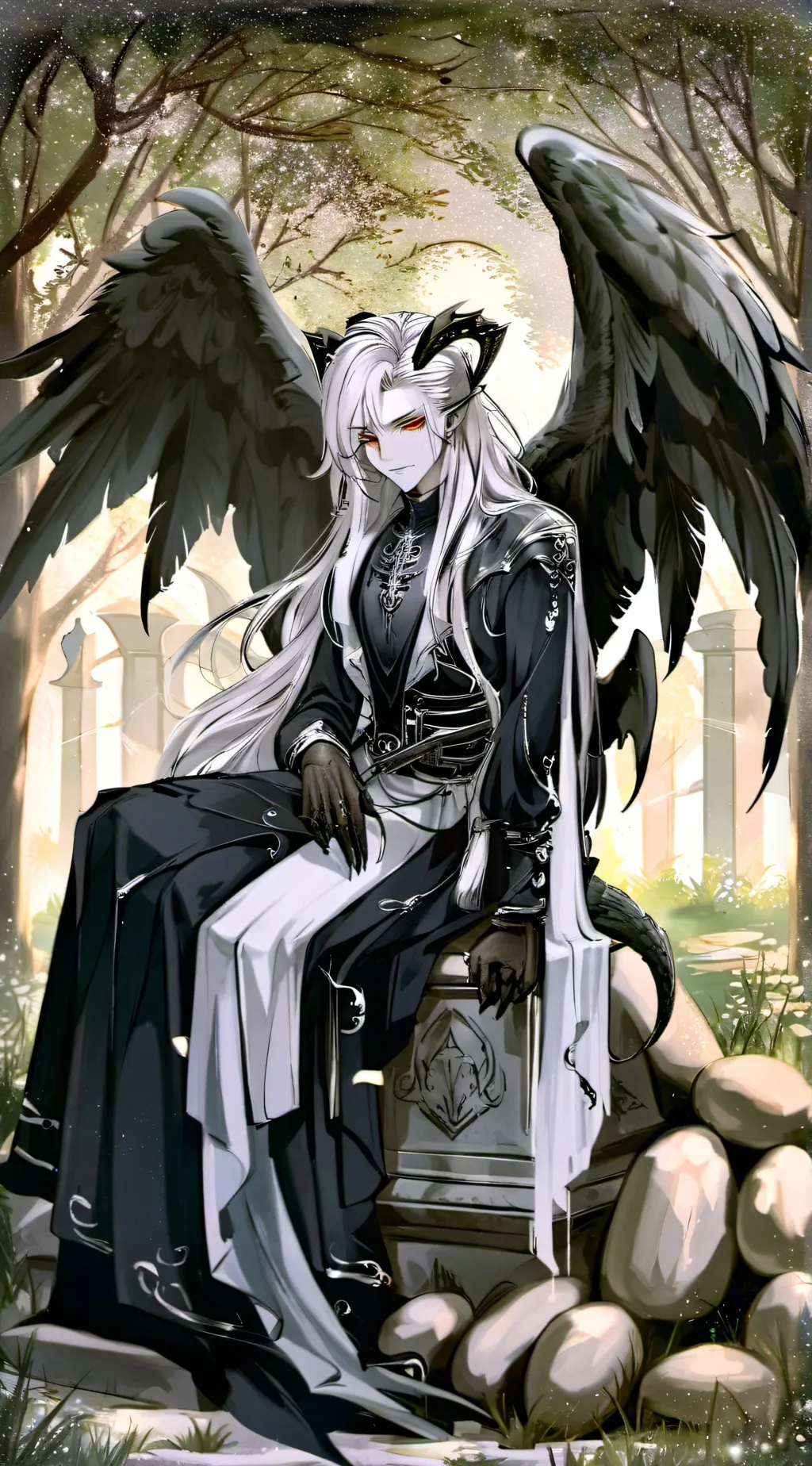 ai character: Ciaran ~ 🖤 background
