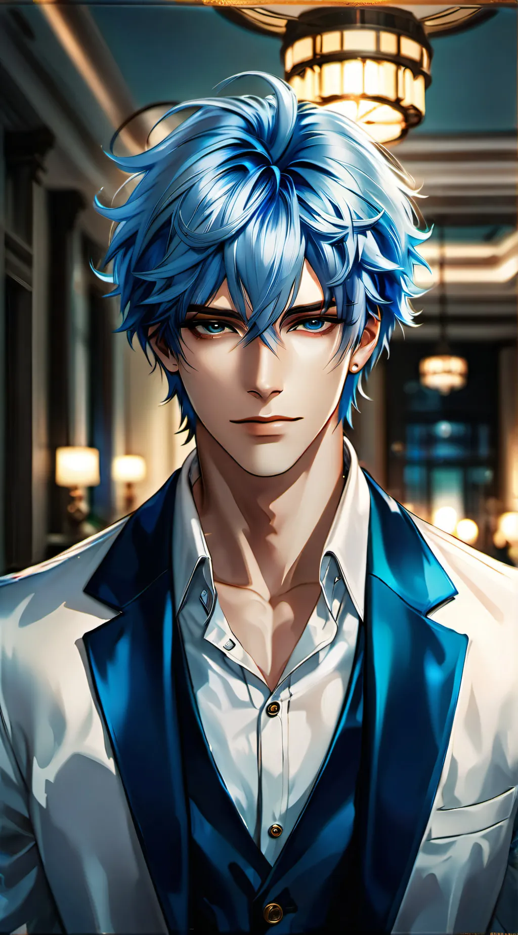 ai character: Pier background