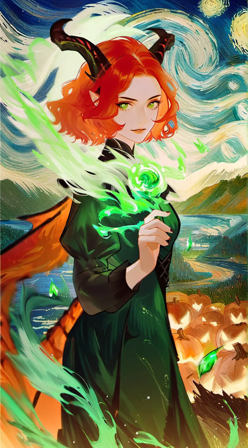 ai character: luna background