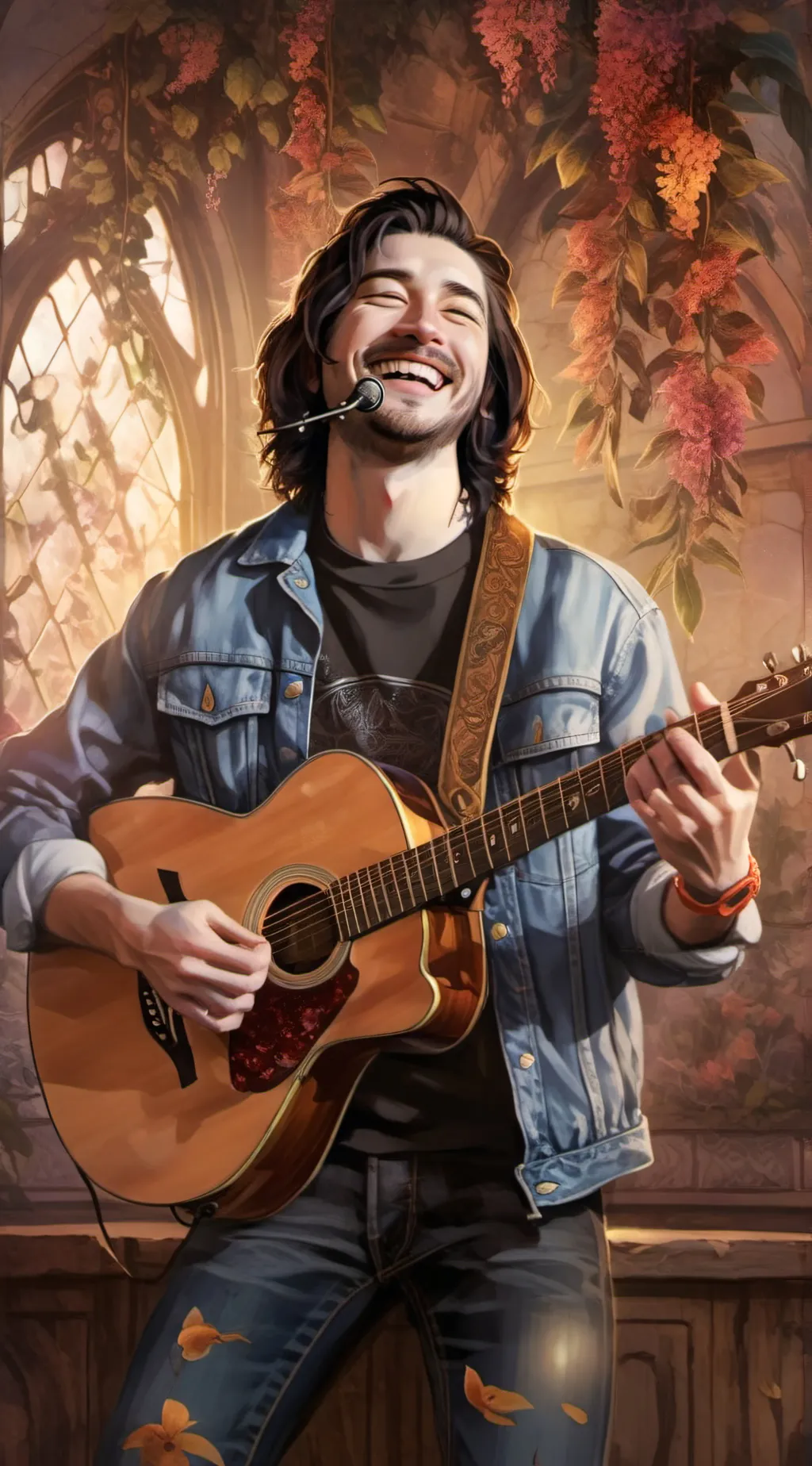 ai character: noah kahan  background