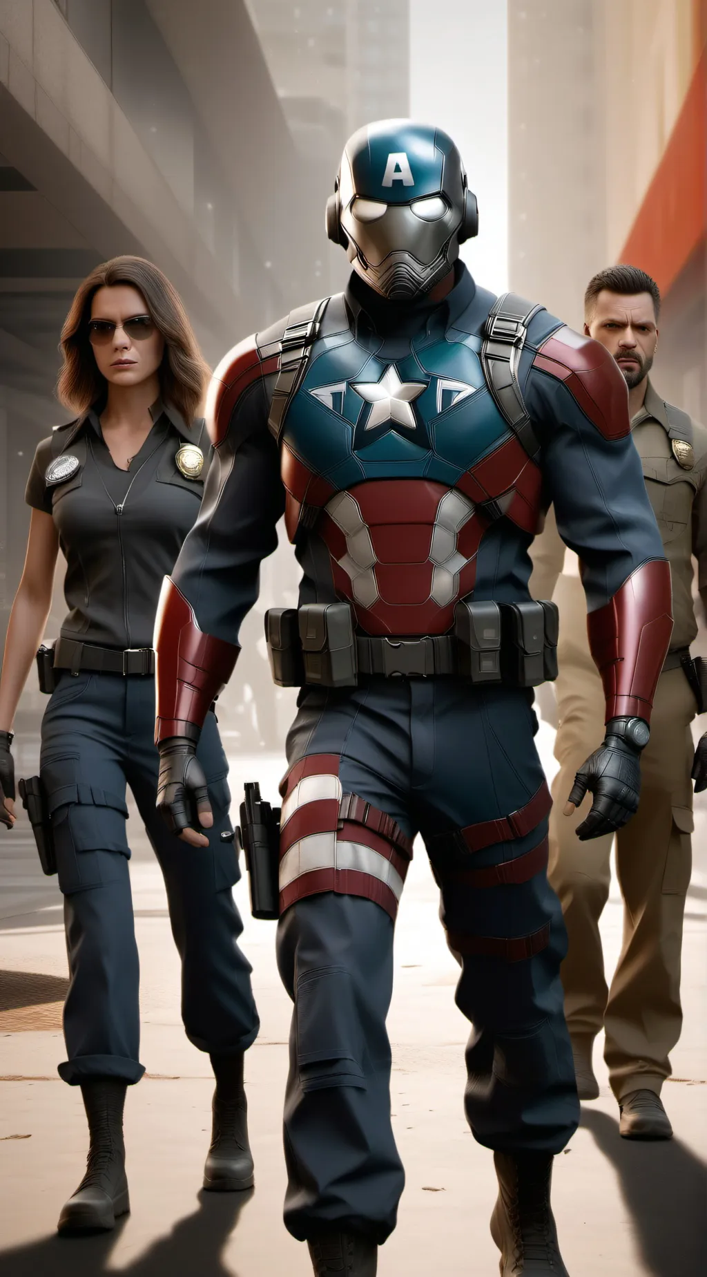 ai character: AVENGERS background