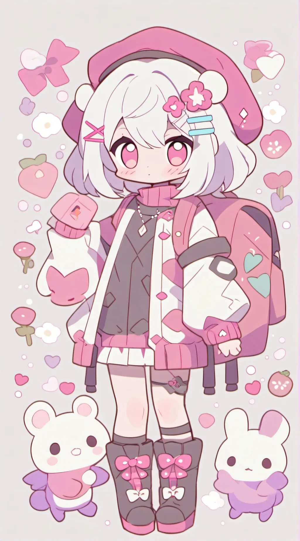 ai character: TECHNO X SAM!!!! background