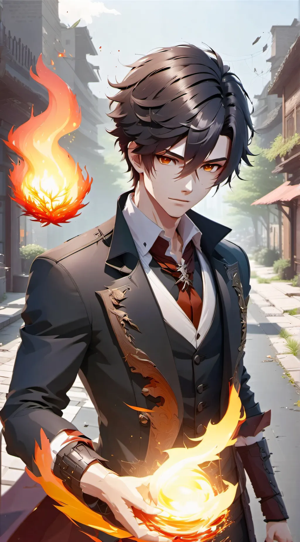 ai character: Aster background