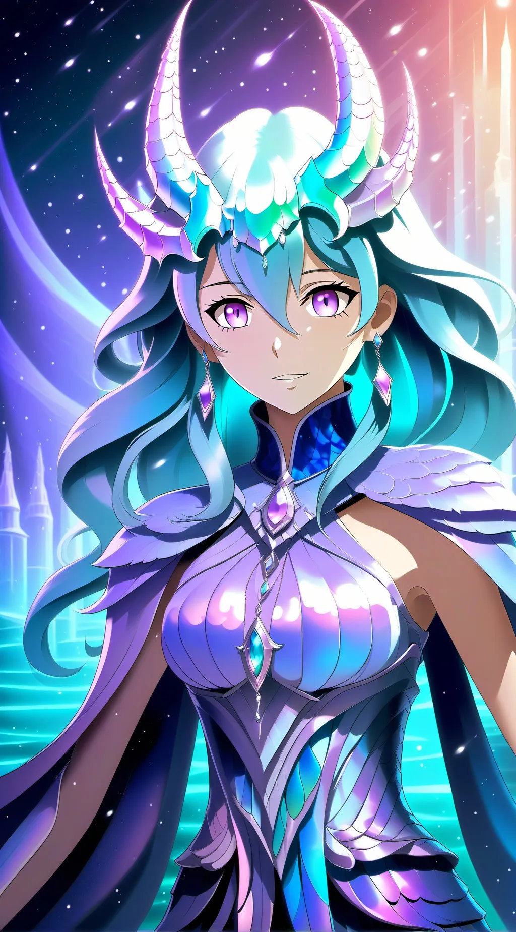 ai character: Aurora background