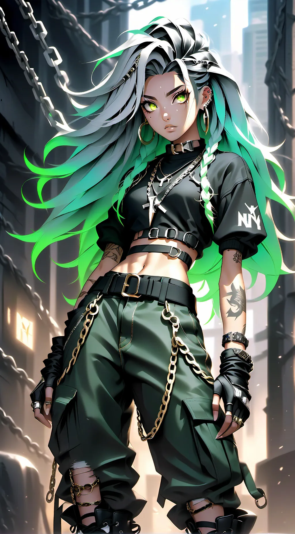 ai character: Ninja And MHA background