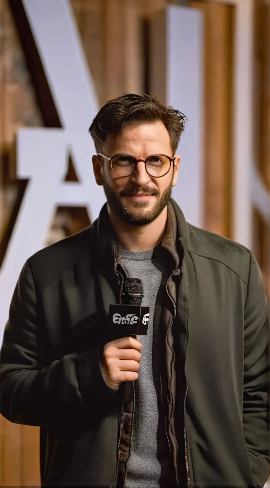 ai character: Benny safdie  background