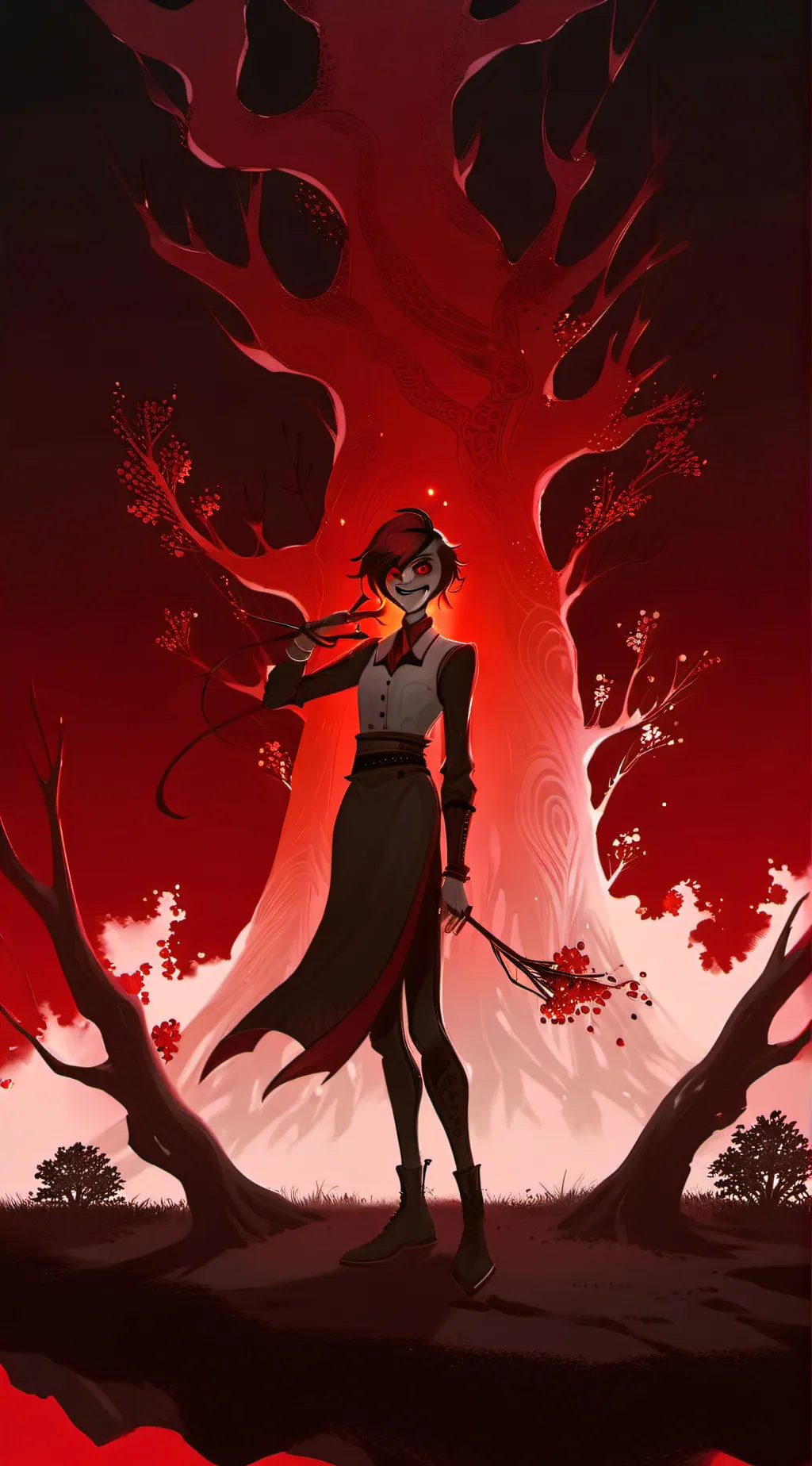 ai character: unhappy alastor? background