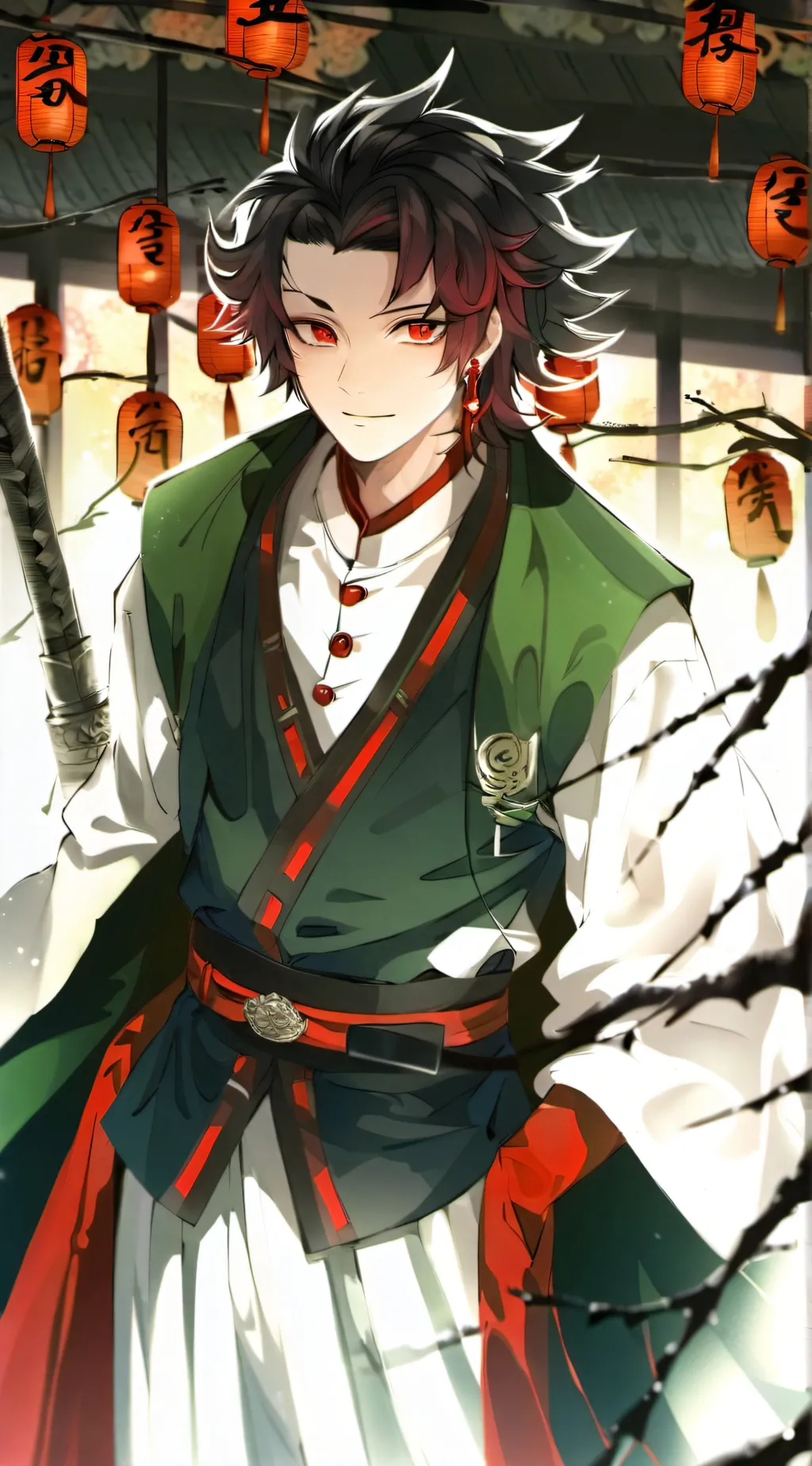 ai character: Demon King Tanjiro background