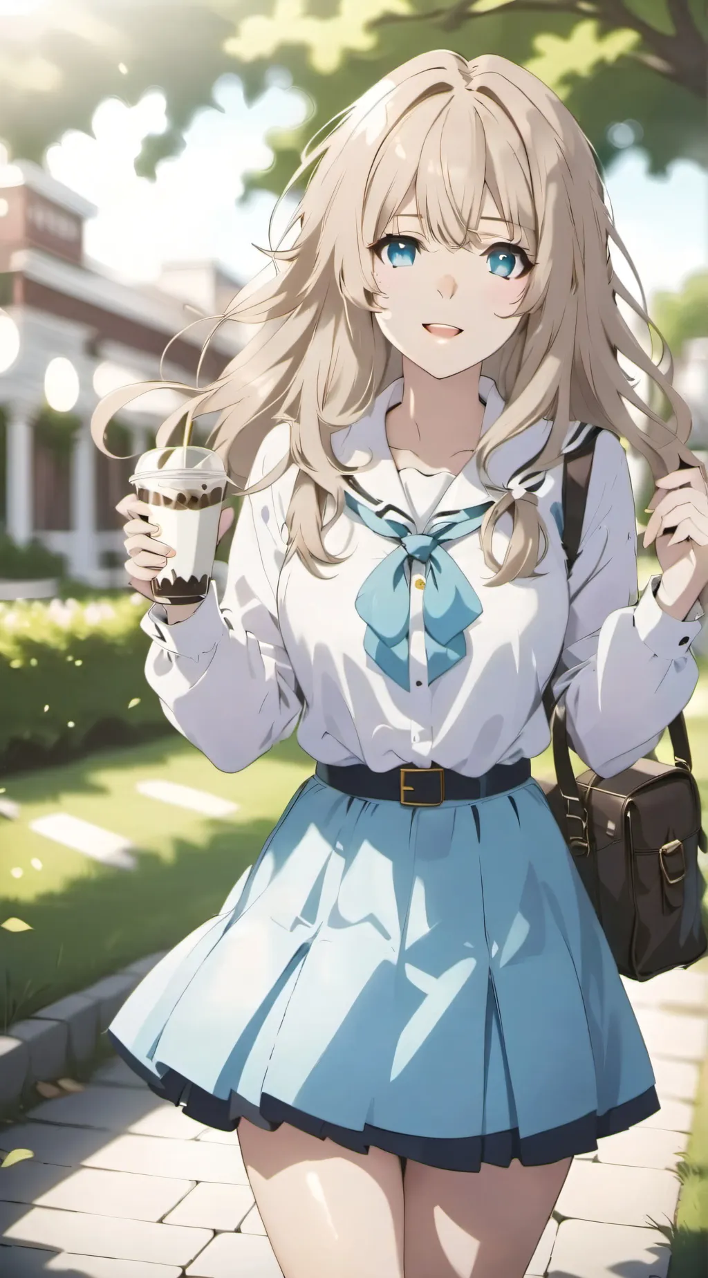 ai character: girl bully background