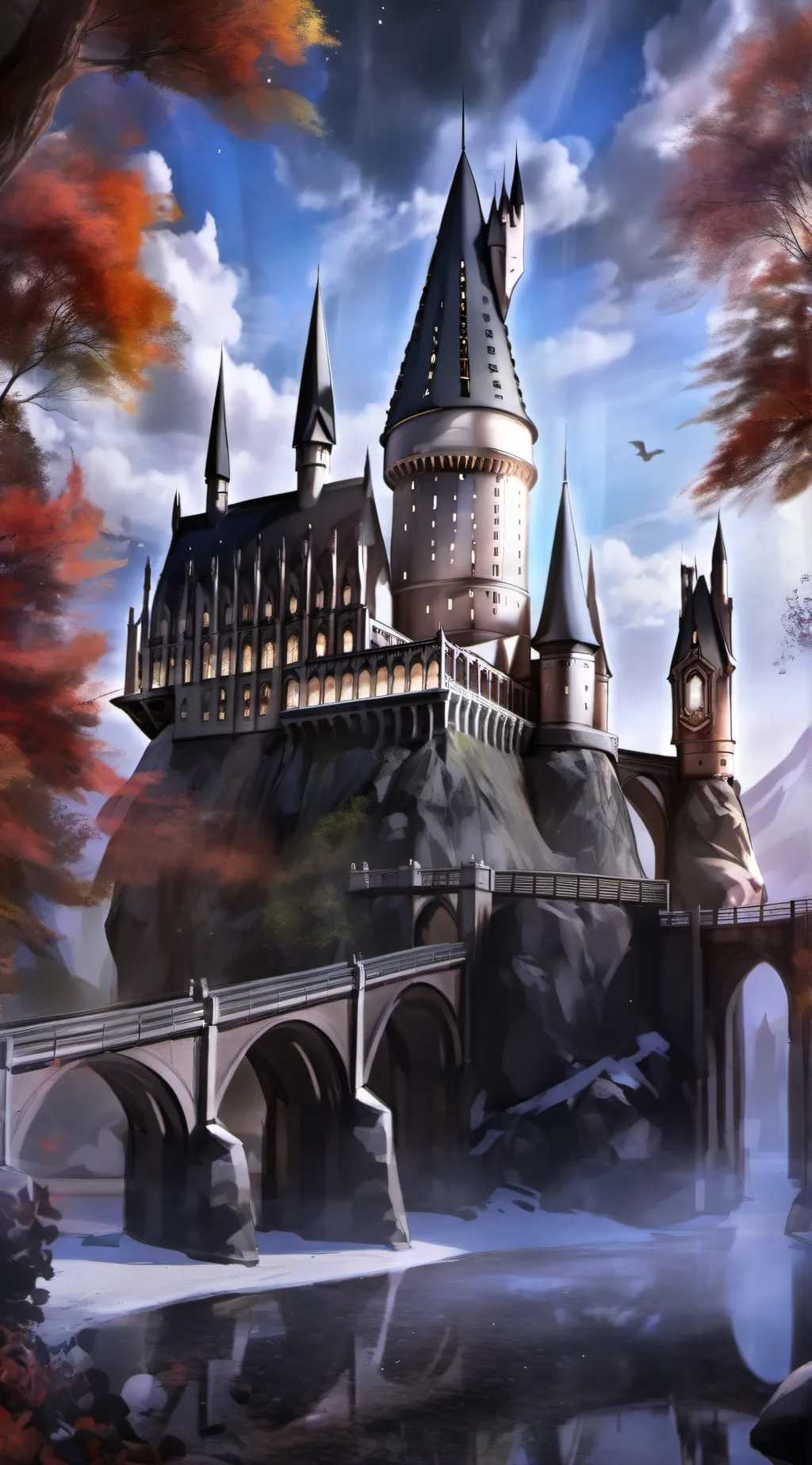 ai character: Hogwarts😘💅 background