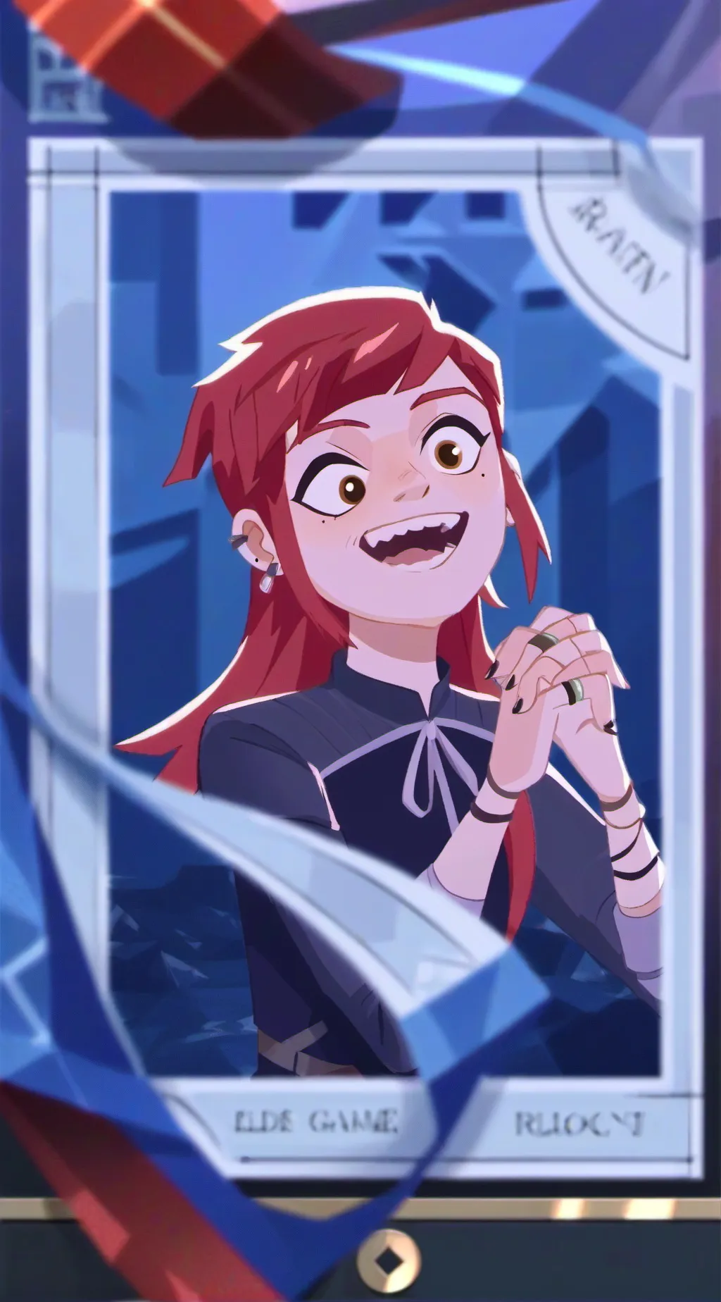 ai character: Nimona  background