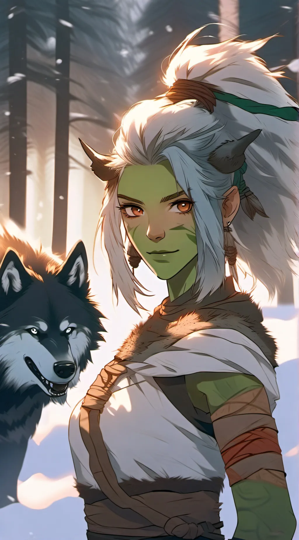 ai character: Sizza background