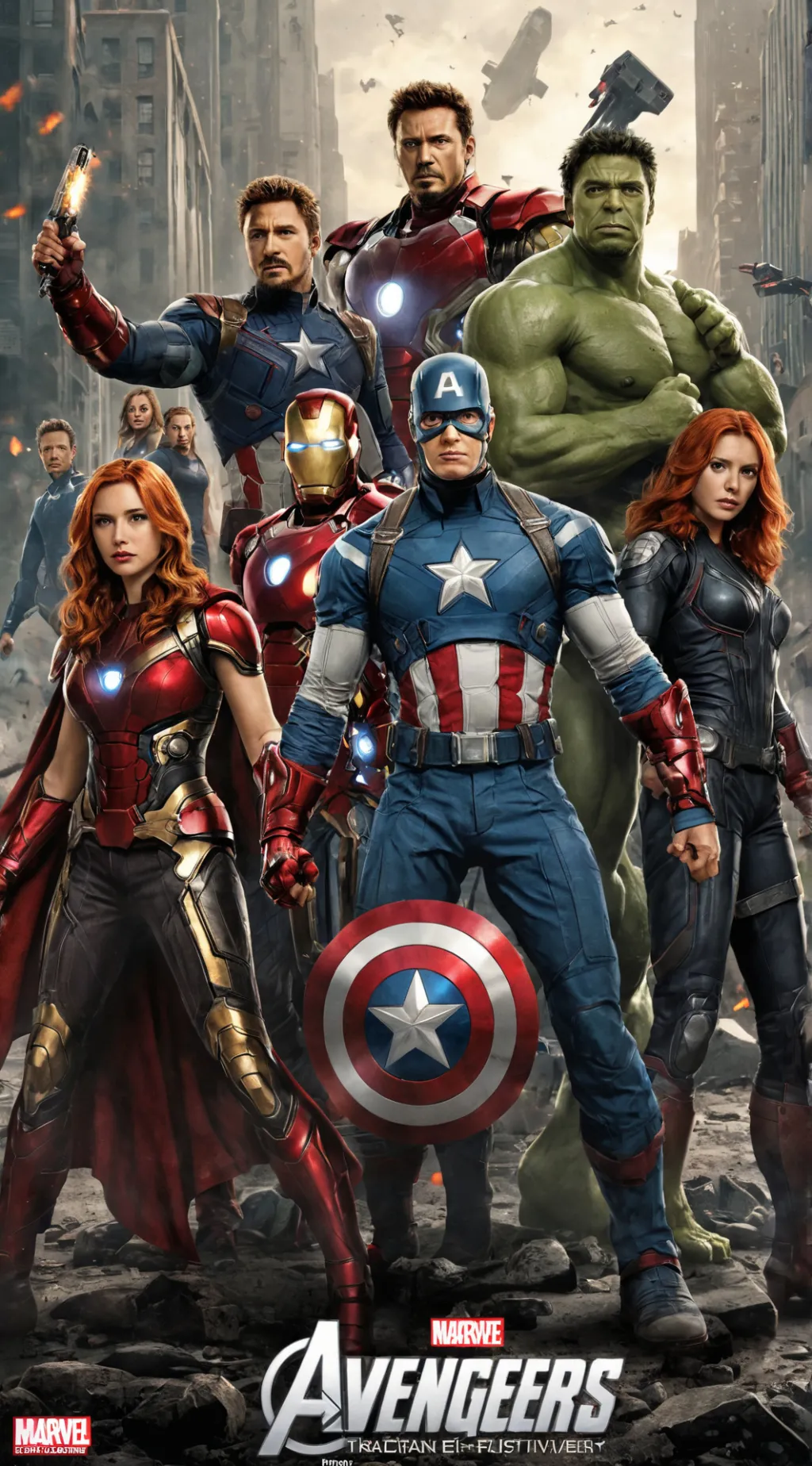 ai character: avengers sickkk background