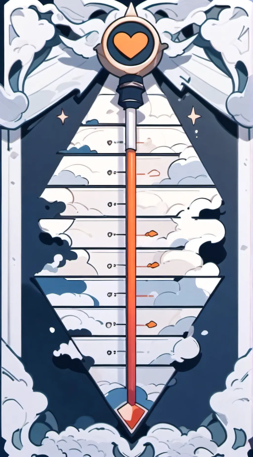 ai character: Love meter background