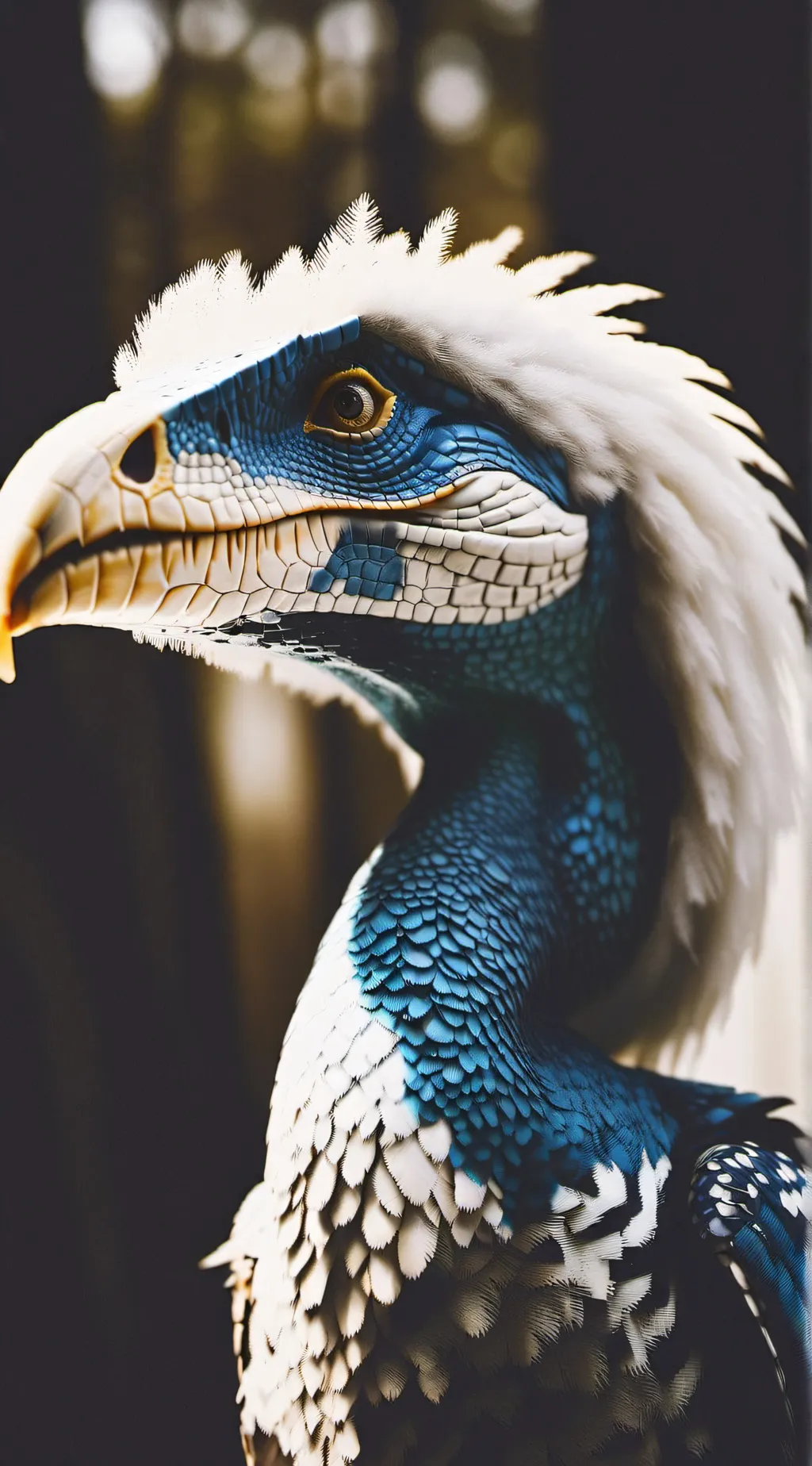 ai character: White tip background