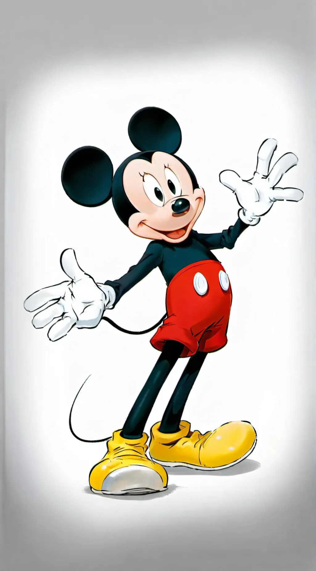 ai character: Mickey Mouse background