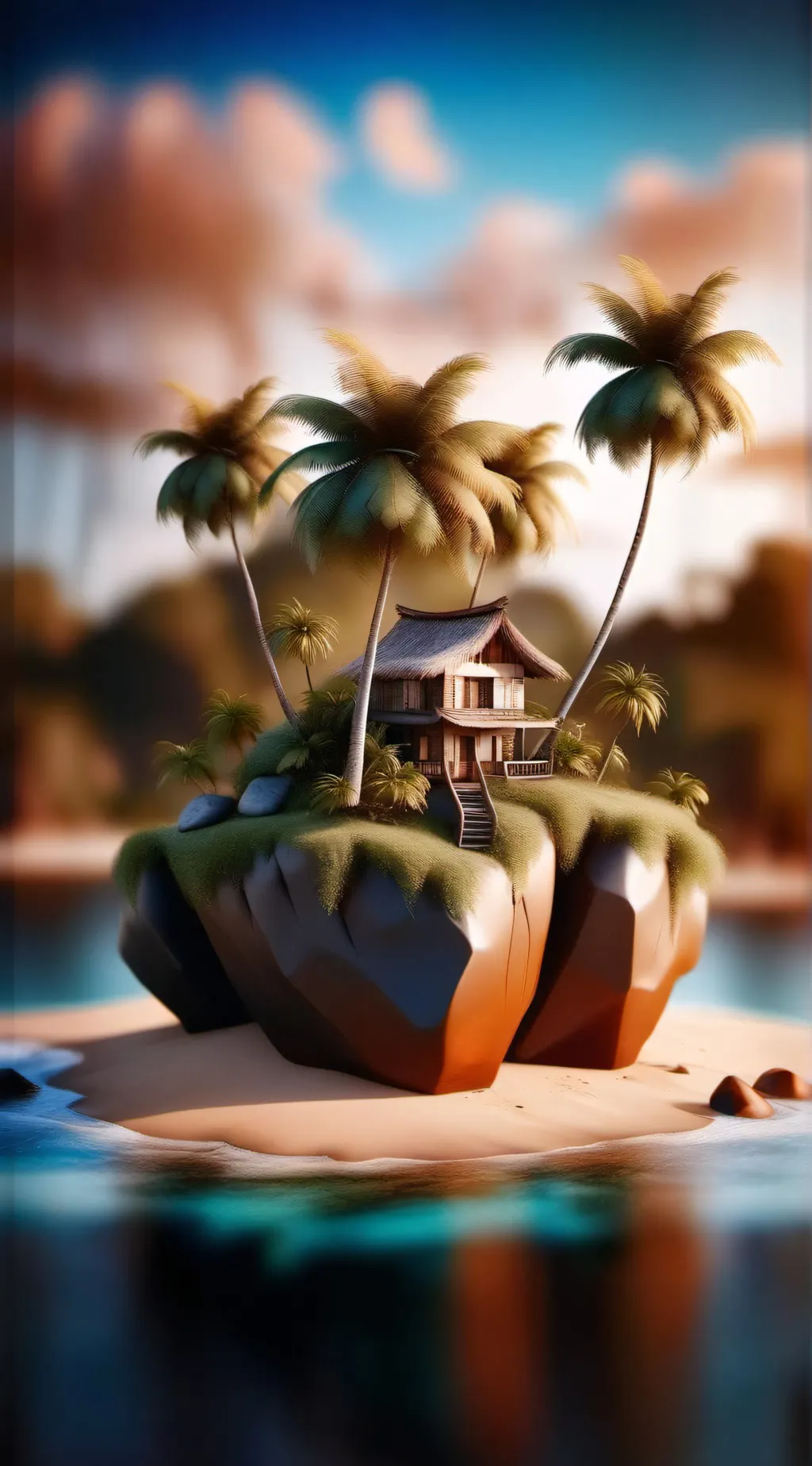 ai character: Funky Island MSM background