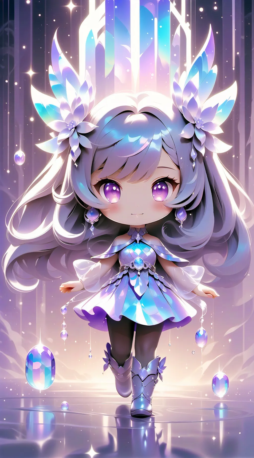 ai character: cry baby background