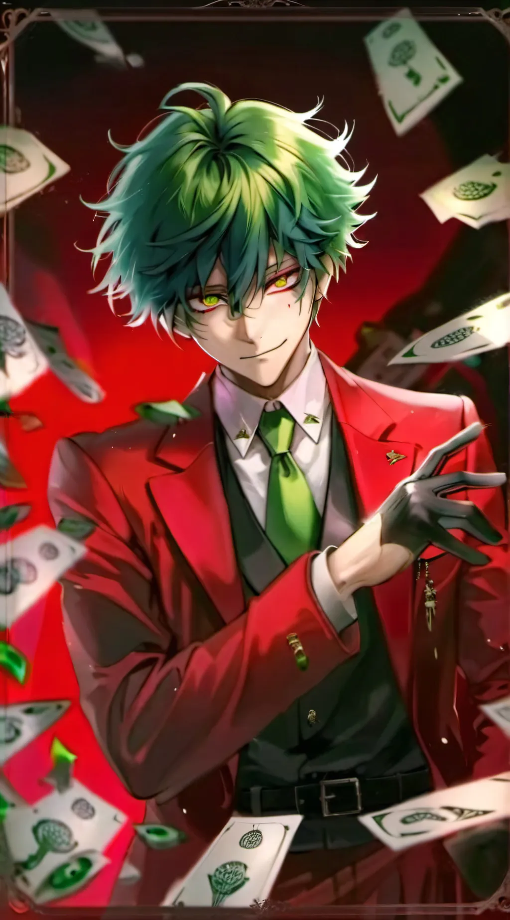 ai character: Villain deku  background